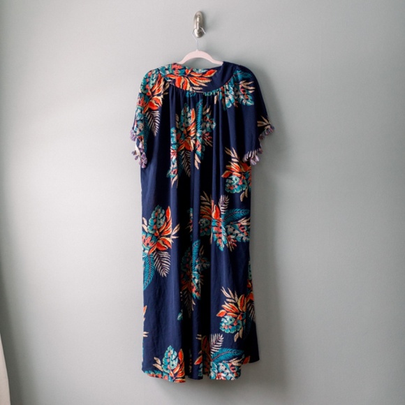 Women's - Open Front - Midi Length - Boho Kaftan Cardigan - Size Small - Picture 9 of 10